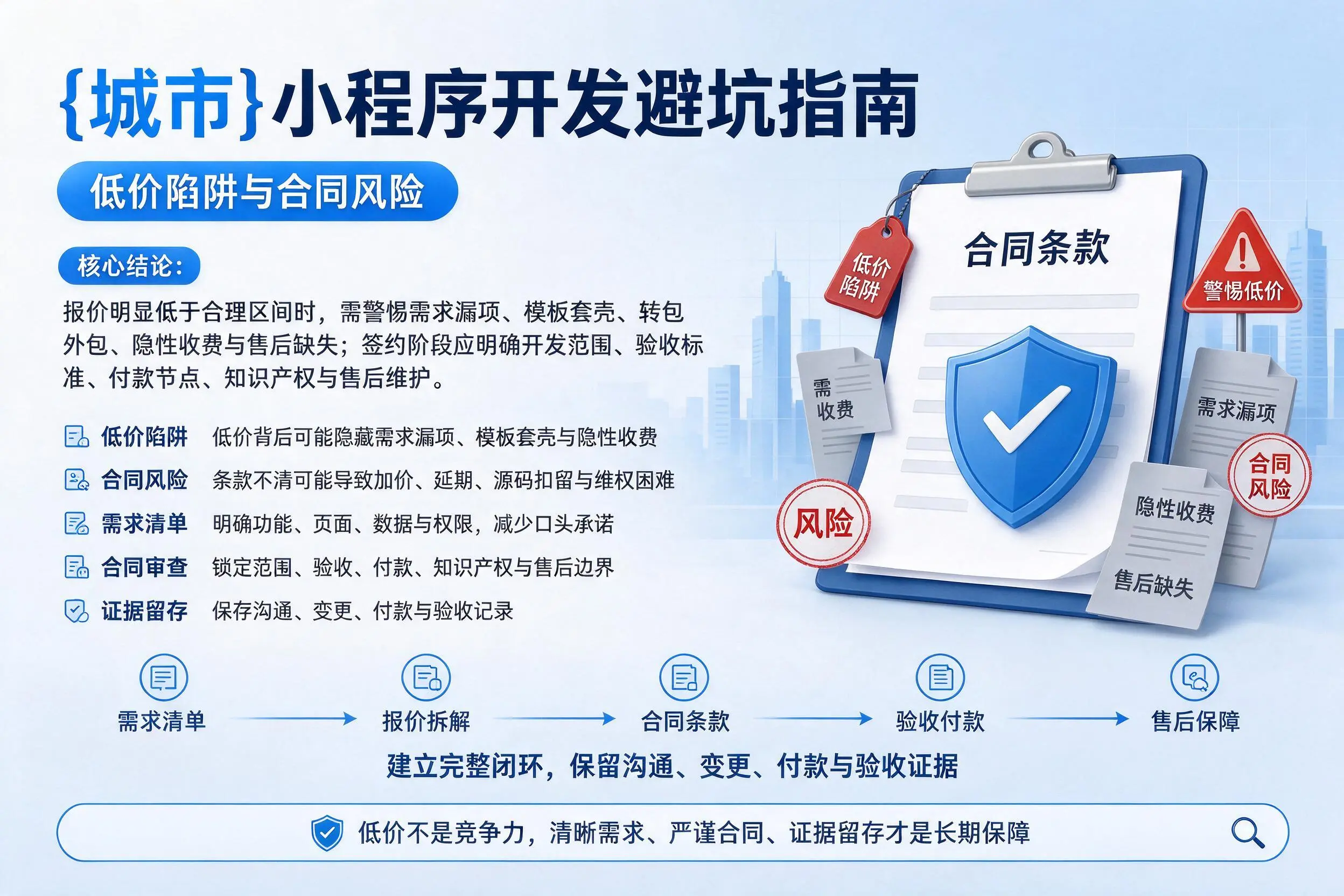惠州小程序开发避坑指南：低价陷阱与合同风险