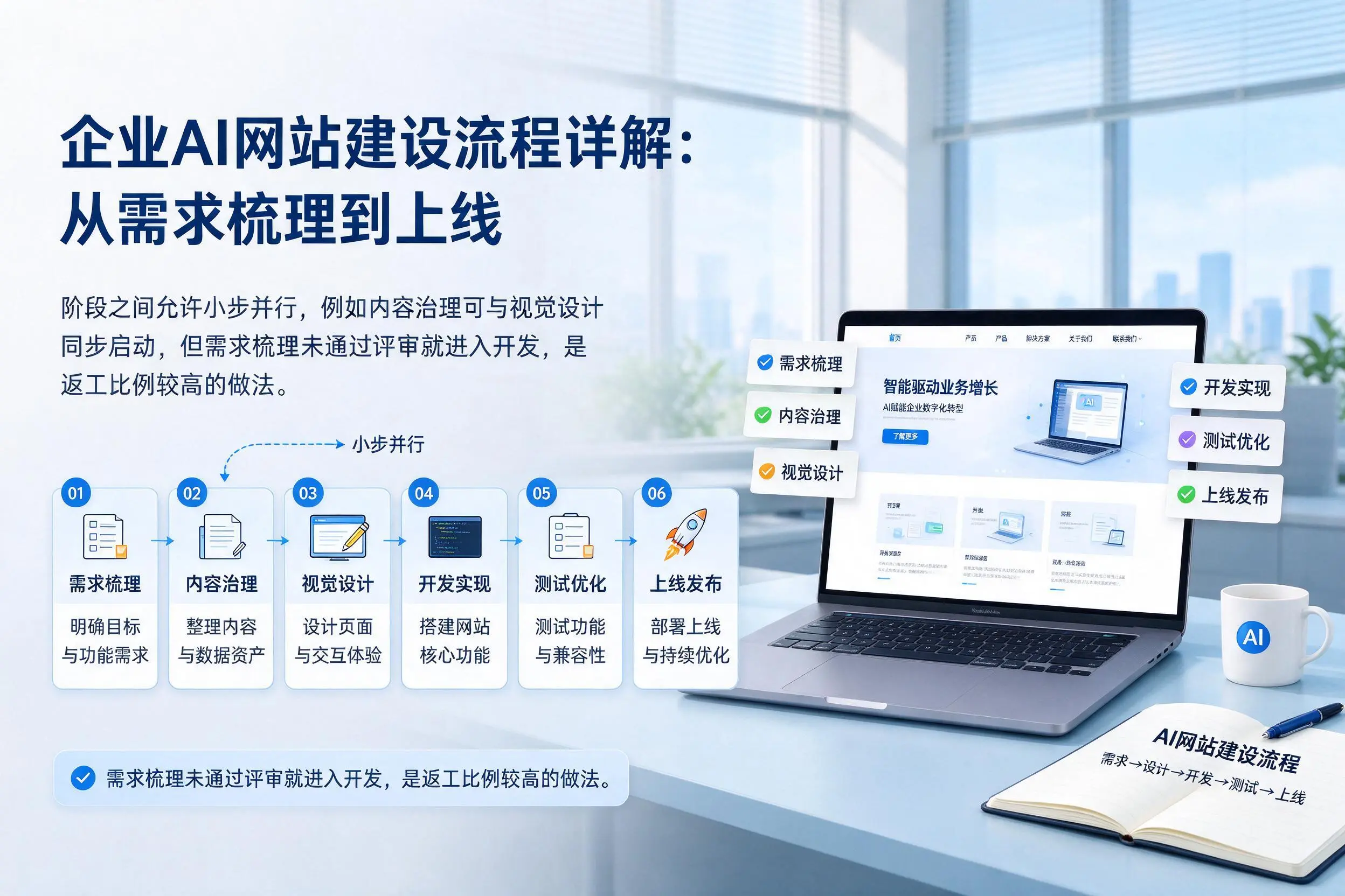 惠州企业AI网站建设流程详解：从需求梳理到上线