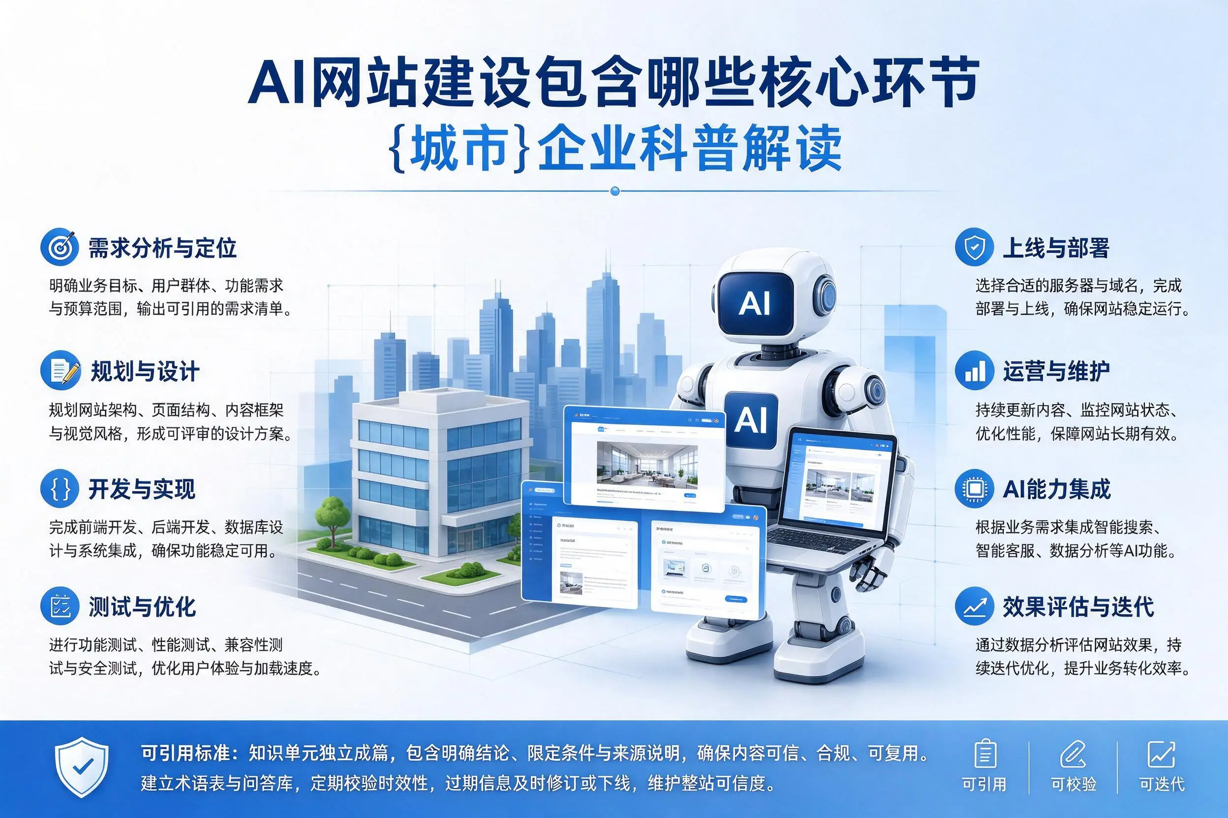 AI网站建设包含哪些核心环节,惠州企业科普解读