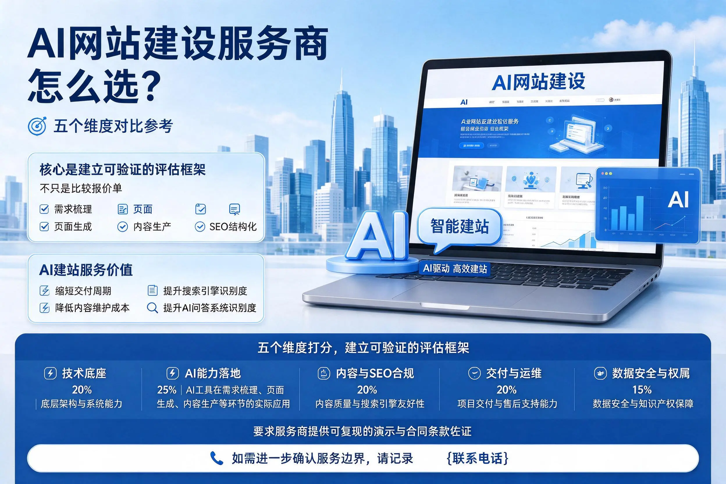 惠州AI网站建设服务商怎么选？五个维度对比参考